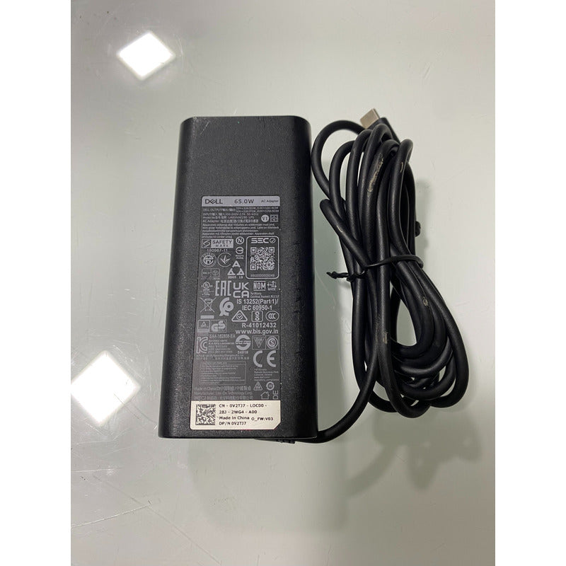 Cargador Dell Tipo C Ultra Inspiron 65w Negro 110v-240v