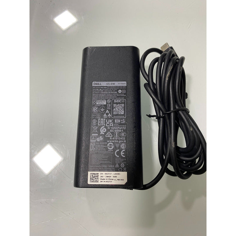 Cargador Dell Tipo C Ultra Inspiron 65w Negro 110v-240v